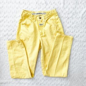 MARITHE & FRANCOIS GIRBAUD 90’s Vintage Yellow The Stone Washed Jeans